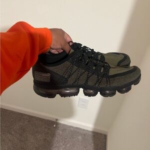 Nike Air Vapormax Run Utility Olive black mens running shoes size 14